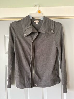 NWOT Banana Republic Women's Gray Zip-Front Jacket